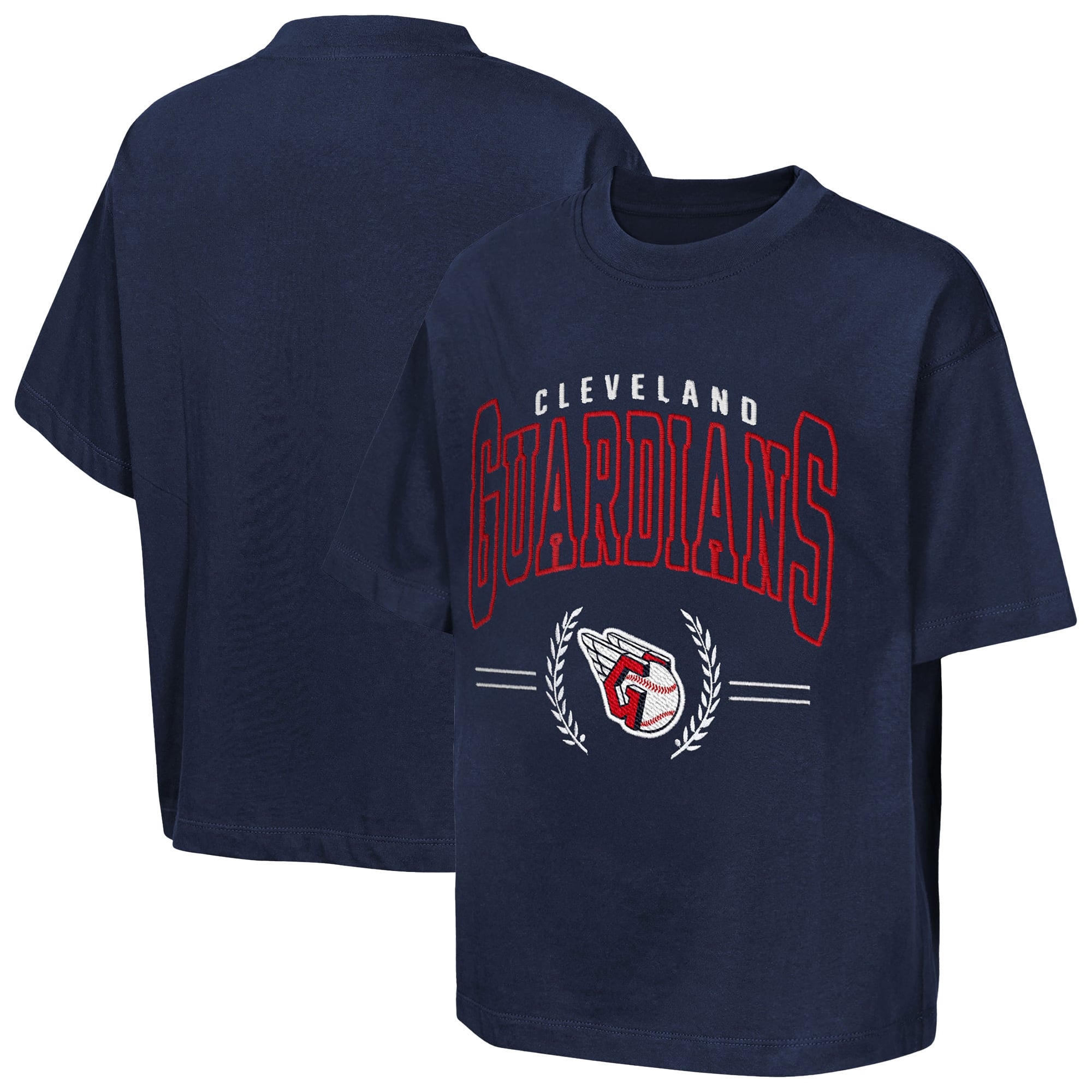 Youth Outerstuff  Navy Cleveland Guardians Premium World Class T-Shirt