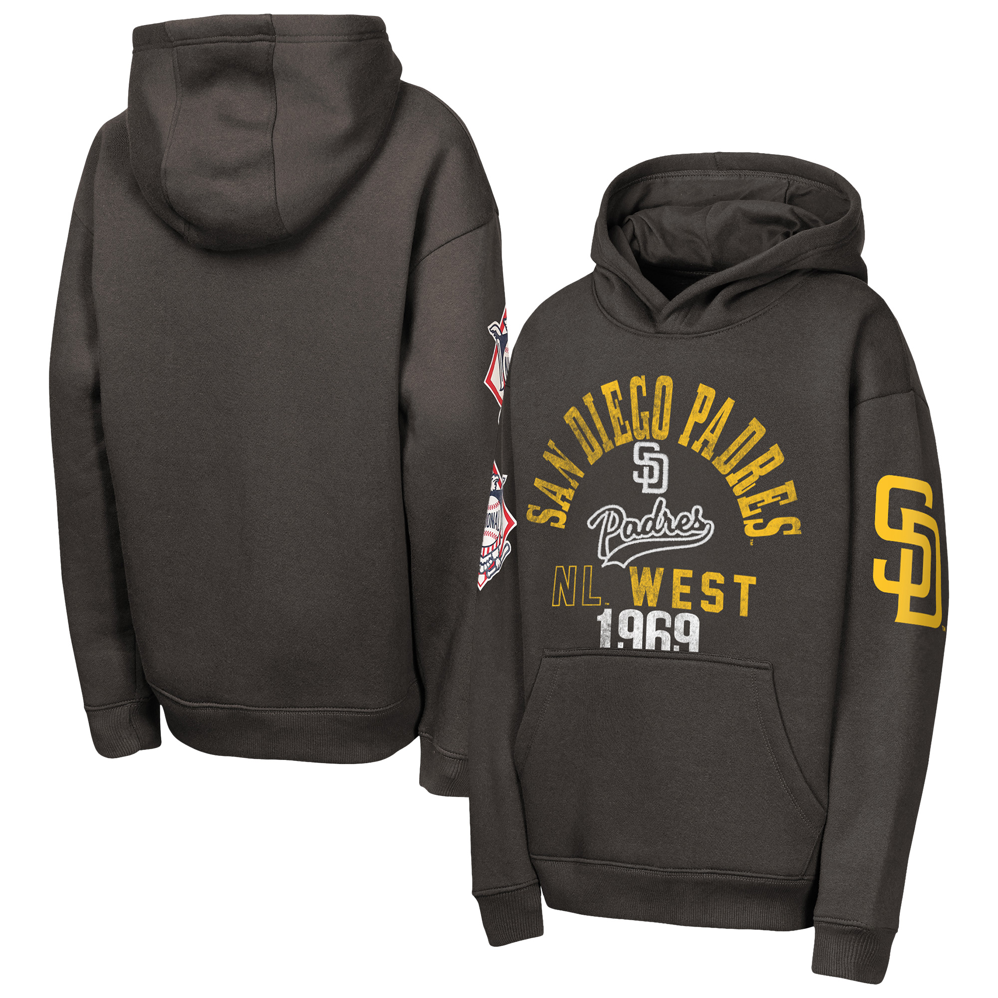 Youth Outerstuff Brown San Diego Padres Premium Sweep Fleece Hoodie Youth Outerstuff Brown San Diego Padres Premium Sweep Fleece Hoodie