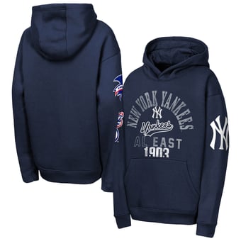 Youth Outerstuff  Navy New York Yankees Premium Sweep Fleece Hoodie