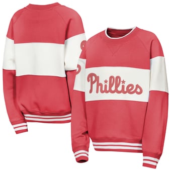 Youth Outerstuff  Red Philadelphia Phillies Ultimate Pastels On Base Sweatshirt