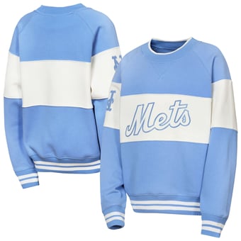 Youth Outerstuff  Blue New York Mets Ultimate Pastels On Base Sweatshirt