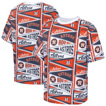 Youth Outerstuff  Orange Houston Astros All-Over Pennant T-Shirt