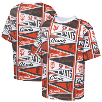 Youth Outerstuff  Orange San Francisco Giants All-Over Pennant T-Shirt
