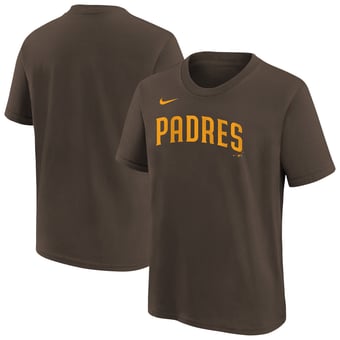 Youth Nike  Brown San Diego Padres Wordmark T-Shirt