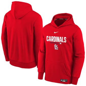 Youth Nike Red St. Louis Cardinals Authentic Collection Therma-FIT Hoodie