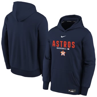 Youth Nike Navy Houston Astros Authentic Collection Therma-FIT Hoodie