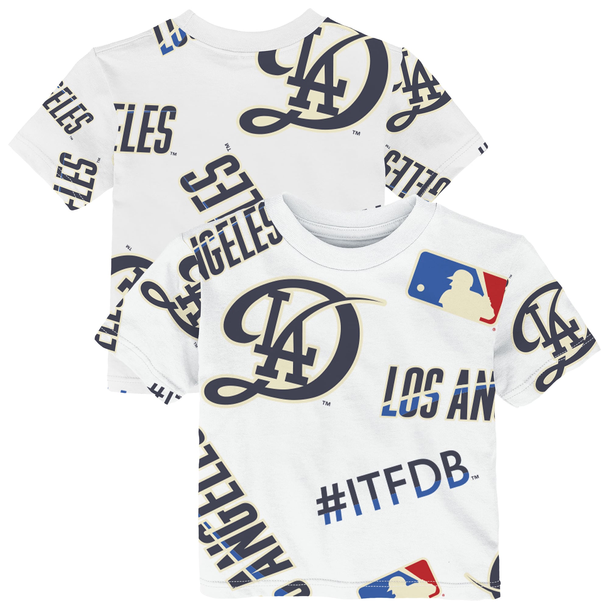 Infant Outerstuff  White Los Angeles Dodgers Game Day T-Shirt