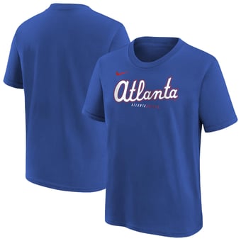 Youth Nike Royal Atlanta Braves 2026 City Connect Wordmark T-Shirt