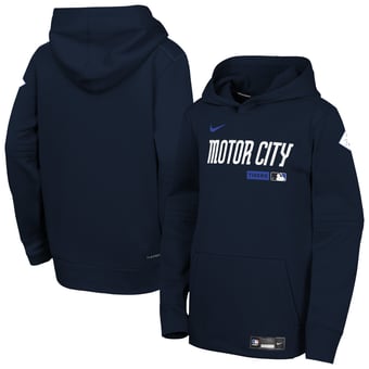Youth Nike Navy Detroit Tigers Authentic Collection City Connect Therma-FIT Hoodie