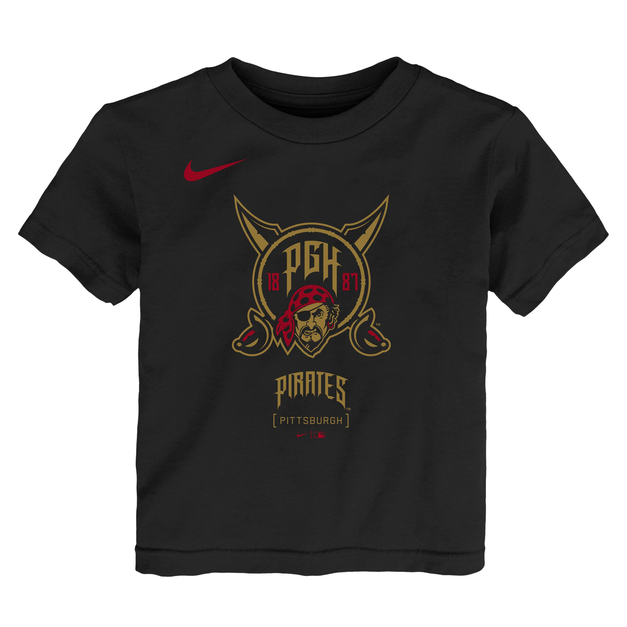 Toddler Nike Black Pittsburgh Pirates 2026 City Connect Logo T-Shirt