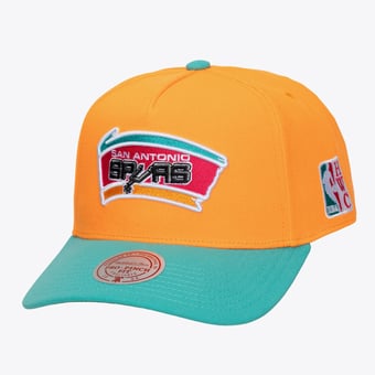 Men's Mitchell & Ness  Orange San Antonio Spurs Hardwood Classics Legendary Away Pro-Pinch Adjustable Hat