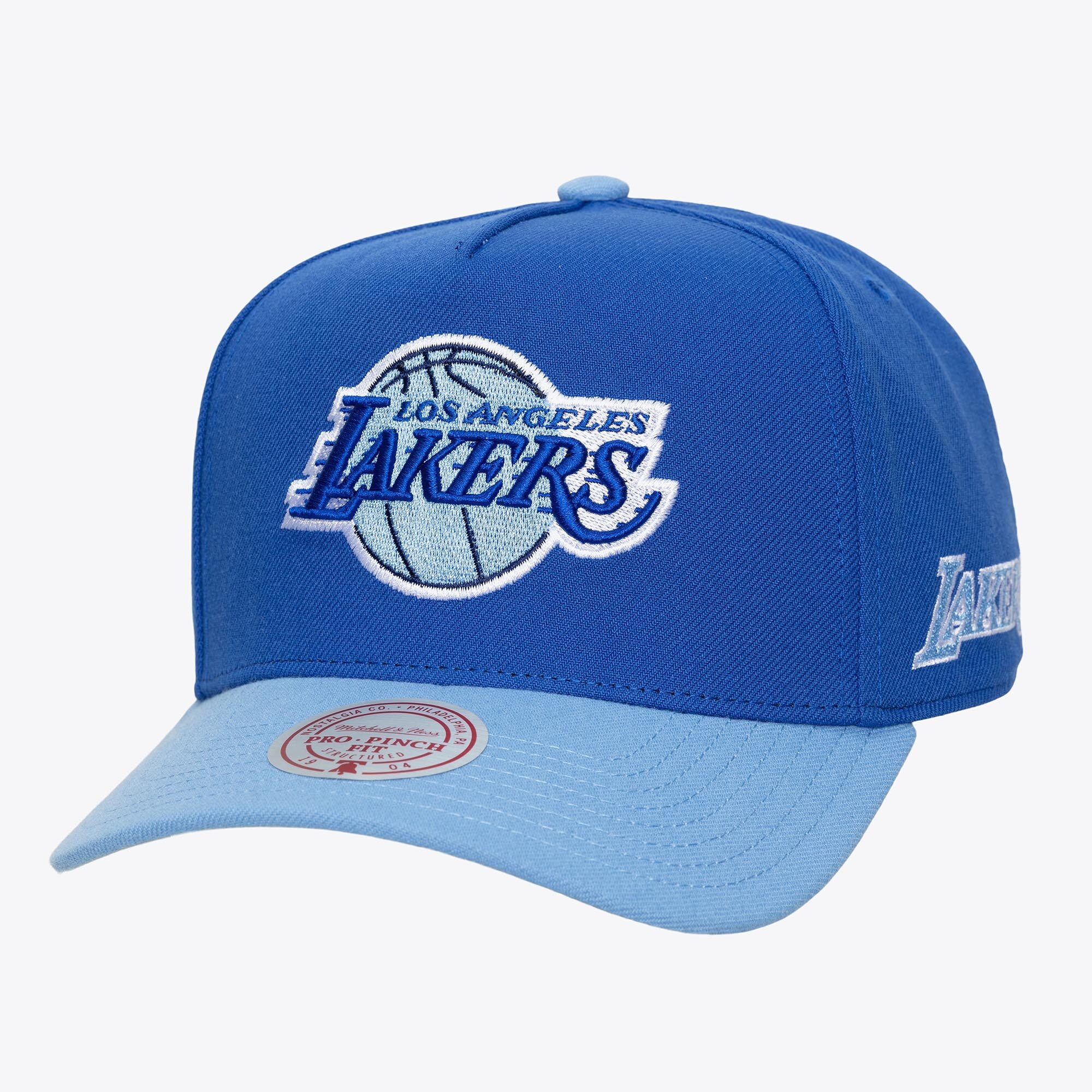 Men's Mitchell & Ness Blue Los Angeles Lakers Legendary Home Pro Pinch Snapback Hat