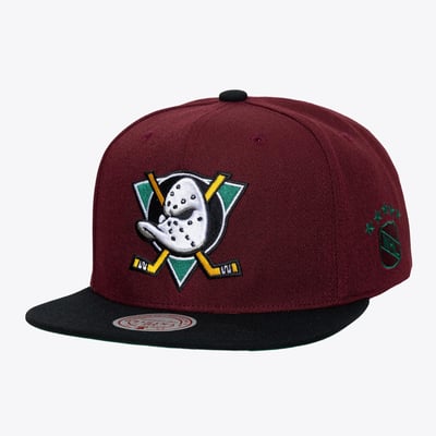 Men's Mitchell & Ness  Maroon Anaheim Ducks Legendary Home Snapback Hat