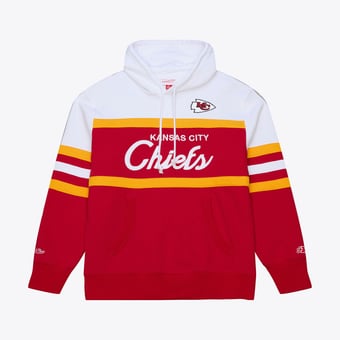Men's Red Mitchell & Ness  Kansas City Chiefs Head Coach Hoodie