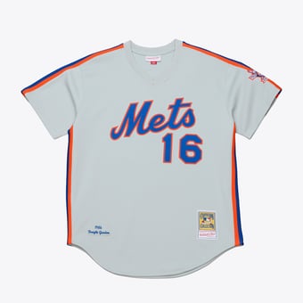 Men's Mitchell & Ness Dwight Gooden White New York Mets 1986 Authentic Jersey