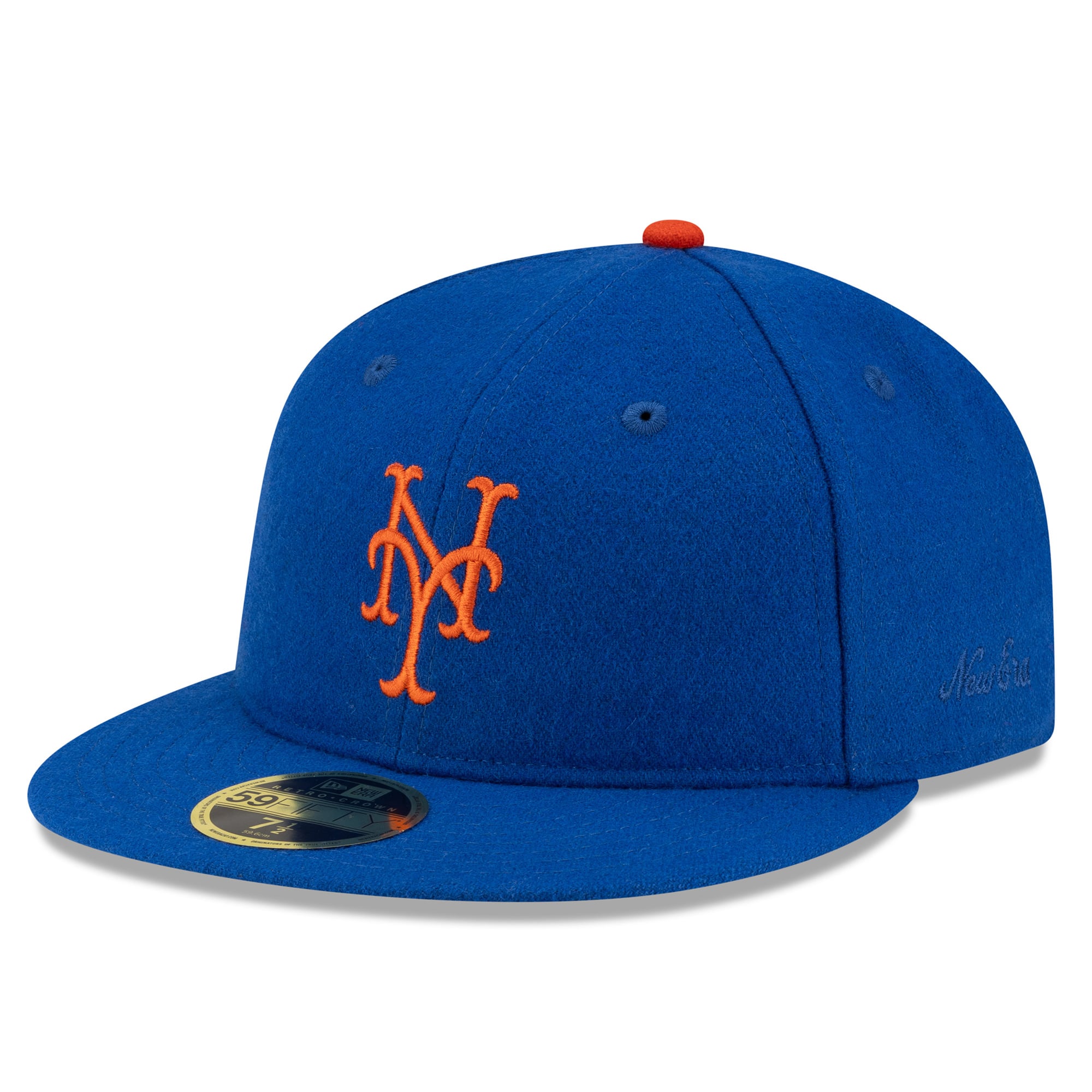 Men's New Era x Fear of God x MLB Royal New York Mets Wool 59FIFTY Fitted Hat