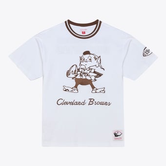 Men's Mitchell & Ness  White Cleveland Browns Arctic T-Shirt