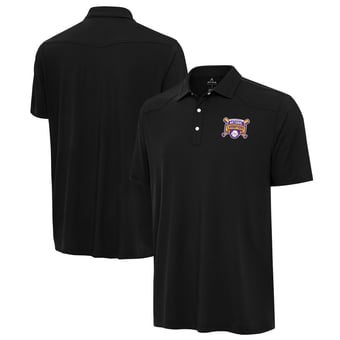 Men's Antigua Black LSU Tigers 2025 NCAA Baseball Men's College World Series National Champions Western Polo