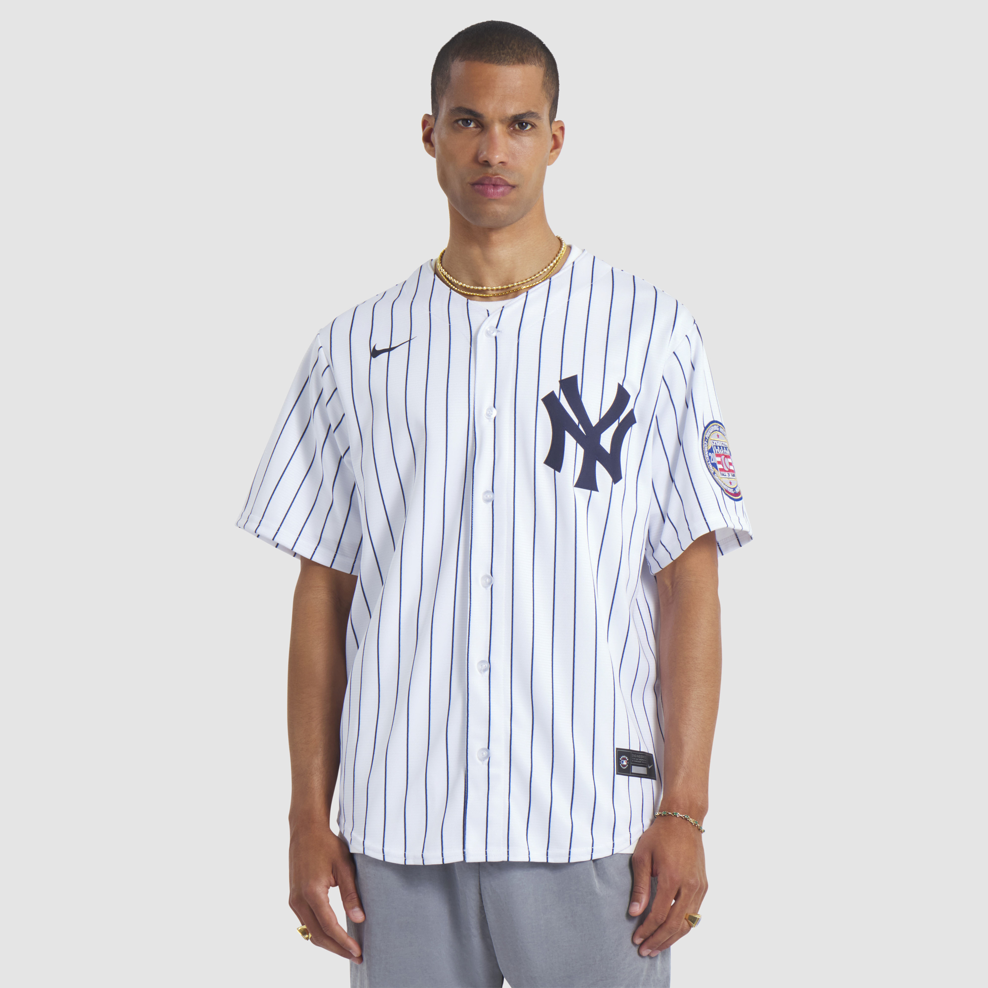 Men's Nike CC Sabathia White New York Yankees 2025 Baseball Hall of Fame Name & Number Retired Replica Jersey