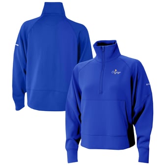 Women's Columbia  Blue Oklahoma City Thunder 2025 NBA Finals Champions Wickhams Hills Raglan Omni-Wick Half-Zip Pullover