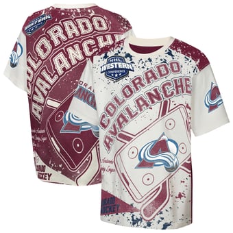 Youth Outerstuff  Cream Colorado Avalanche Top Player T-Shirt