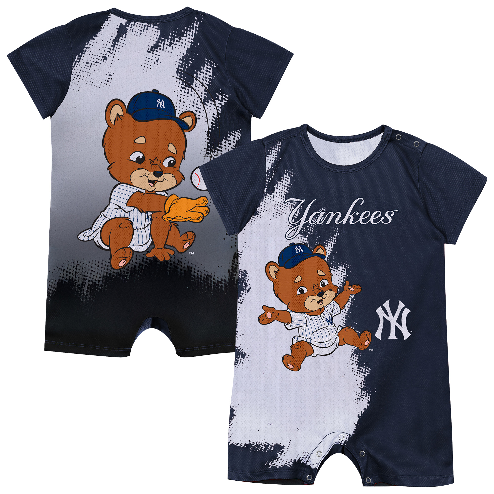 Infant Outerstuff  Navy New York Yankees Baby Mascot Bodysuit