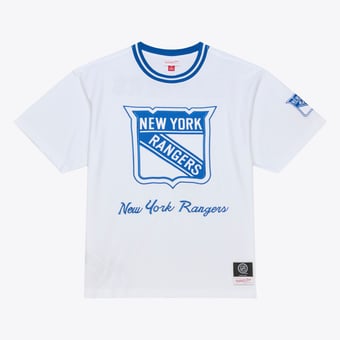 Men's Mitchell & Ness  White New York Rangers Arctic T-Shirt
