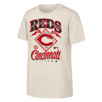 Youth Outerstuff  Natural Cincinnati Reds Triple Hit T-Shirt