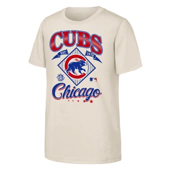 Youth Outerstuff  Natural Chicago Cubs Triple Hit T-Shirt