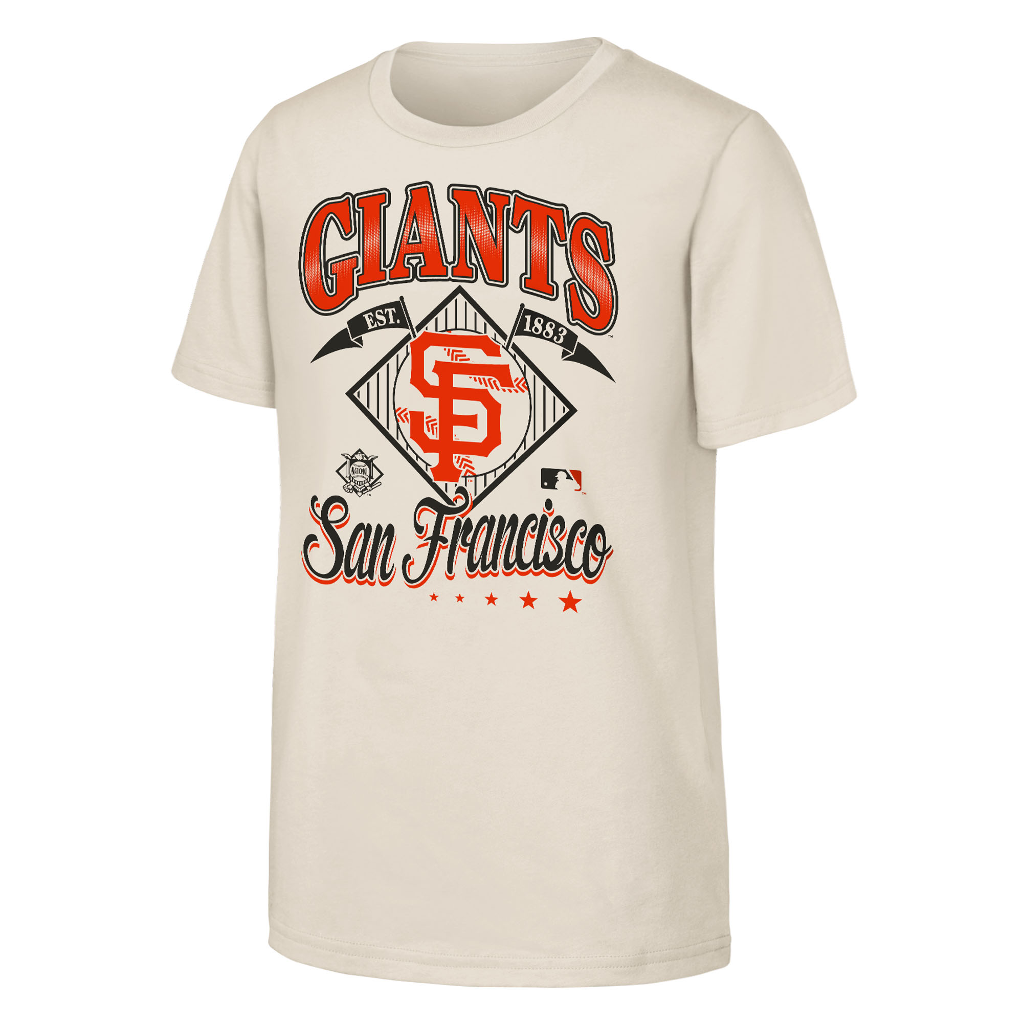 Youth Outerstuff  Natural San Francisco Giants Triple Hit T-Shirt