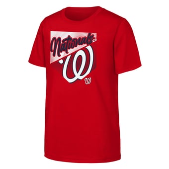 Youth Outerstuff  Red Washington Nationals Prime Plate T-Shirt