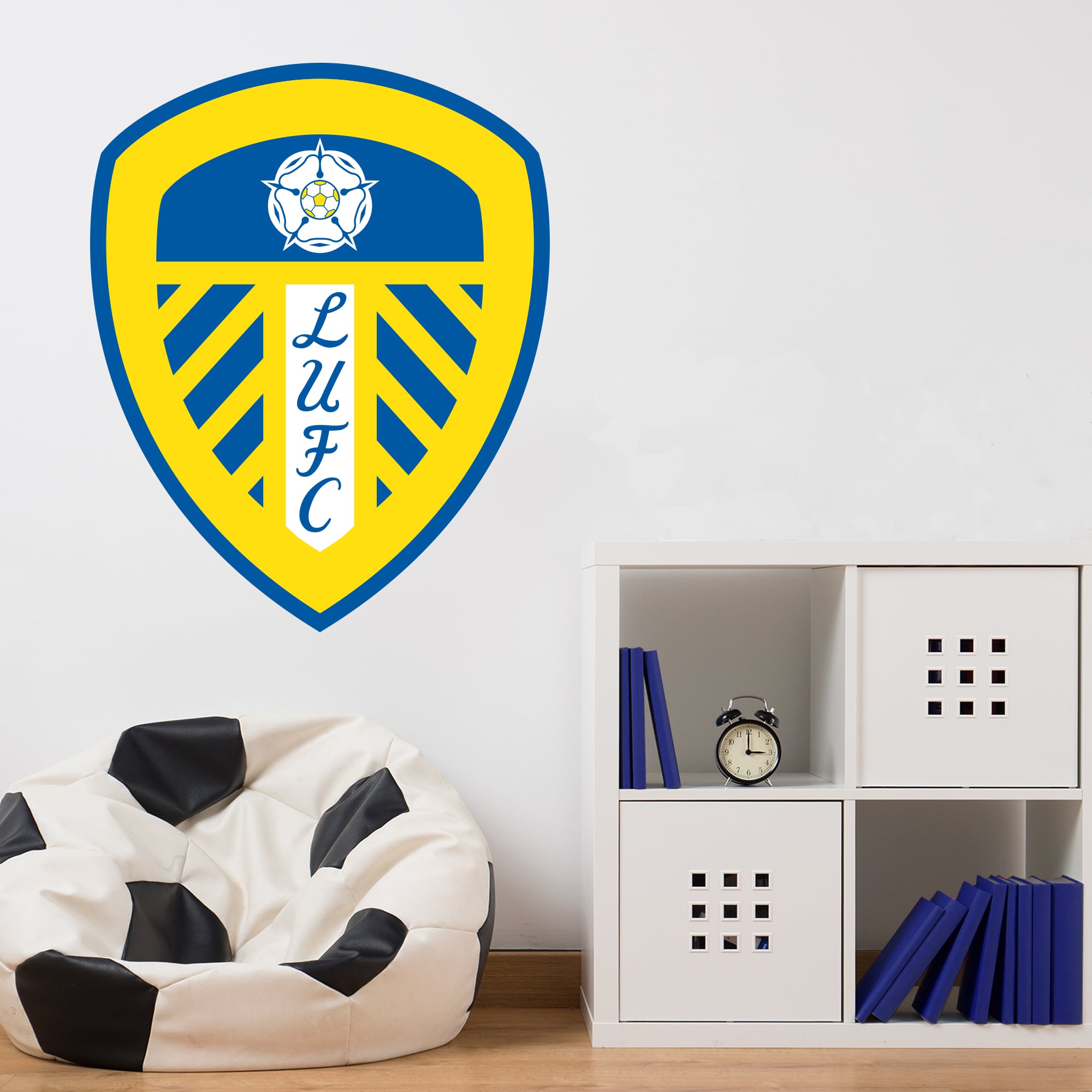 Leeds United Crest Wall Sticker - 60cm x 50cm