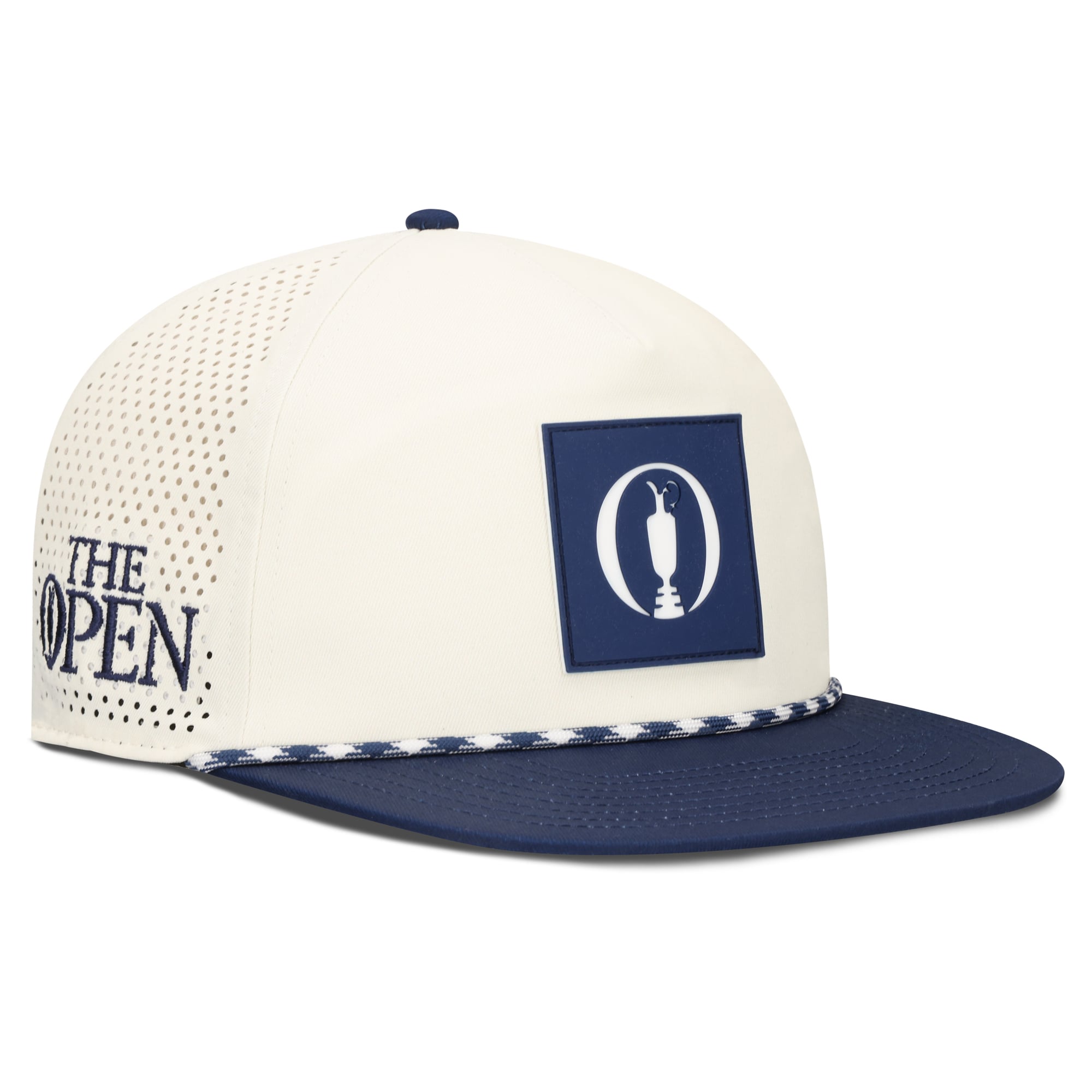 Berretto The Open Flatbrim Rope Detail - Crema/Blu Navy