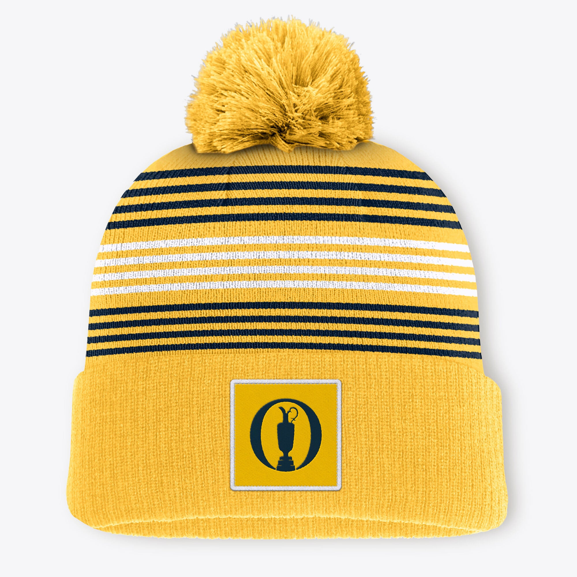 Berretto The Open Pin Flag Cuffed Pom