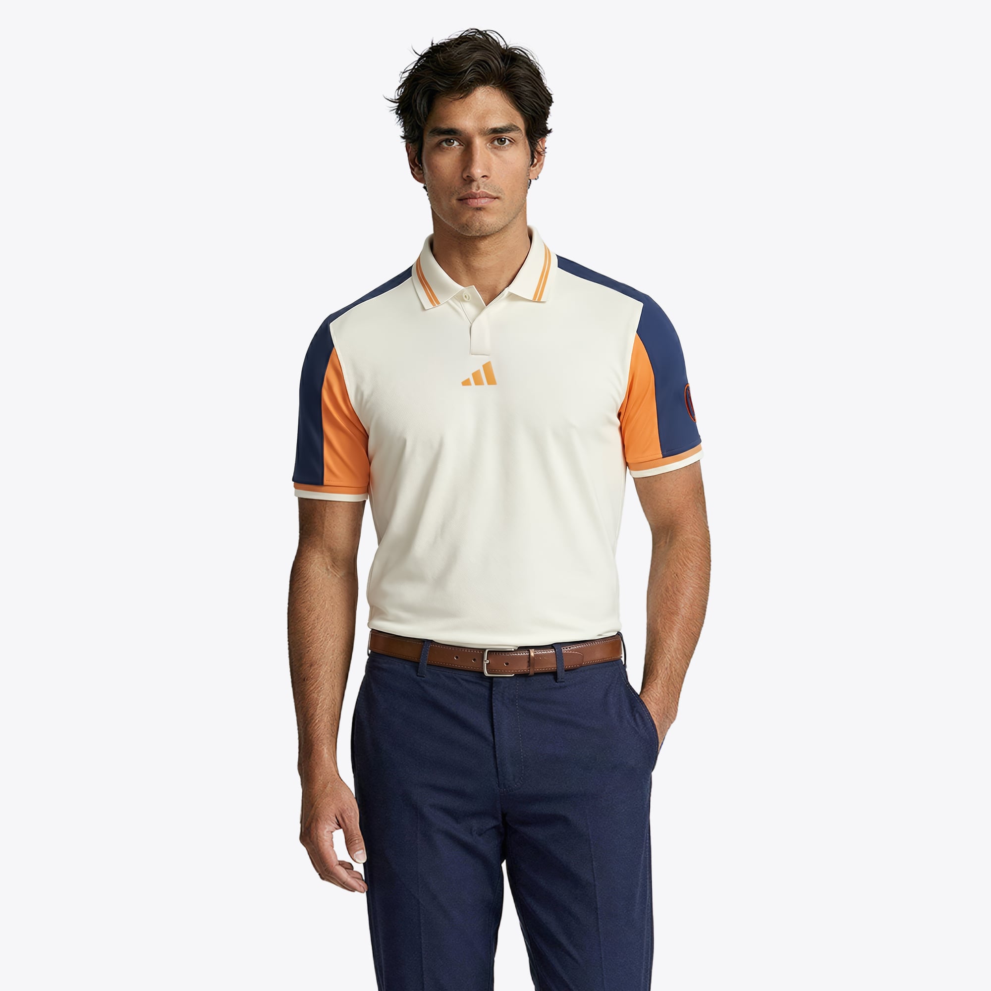 Polo The Open adidas Twistknit - Grigio
