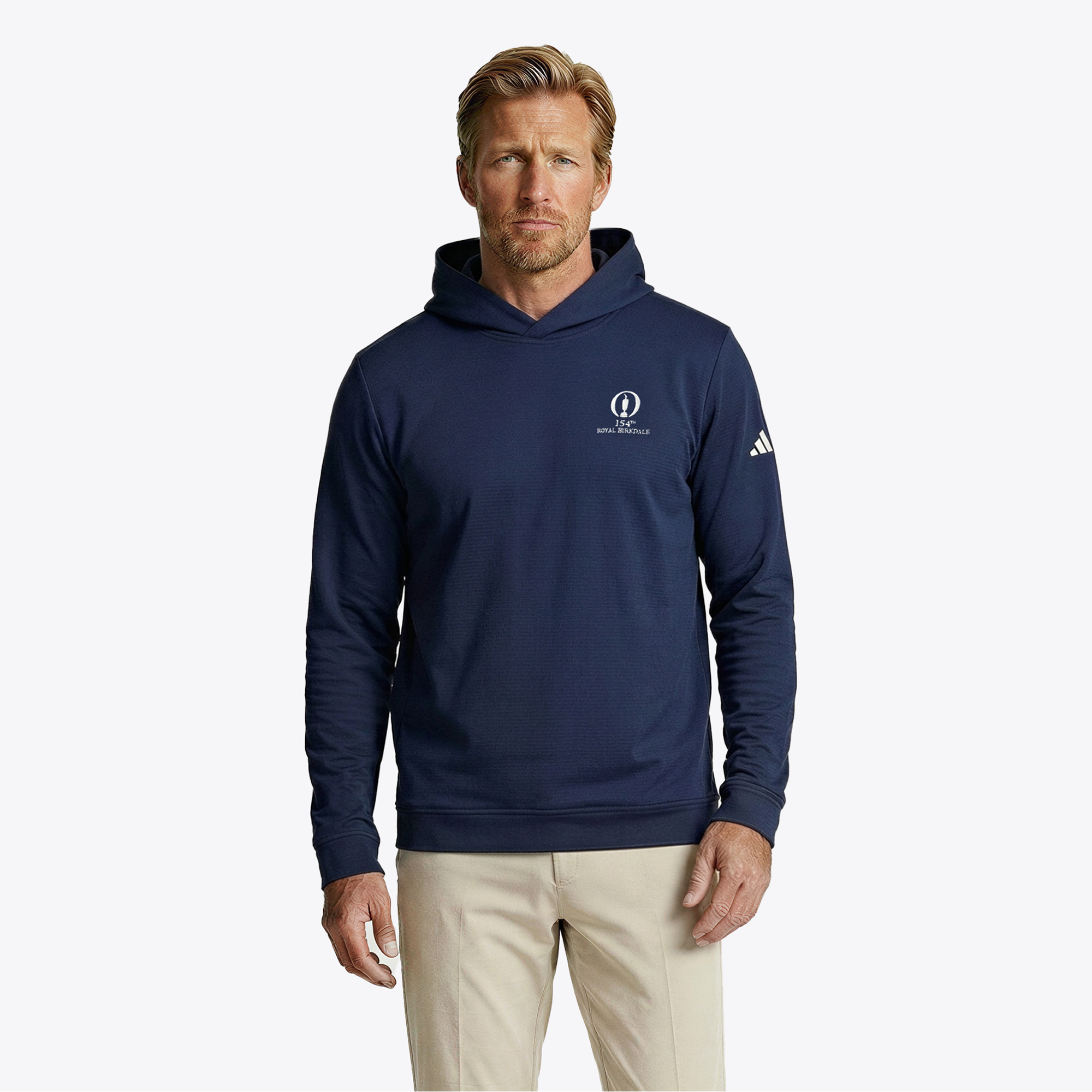 Felpa con cappuccio The 154th Open Royal Birkdale adidas Ultimate365 Elevated - Blu Navy