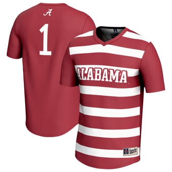 Unisex GameDay Greats #1 Crimson Alabama Crimson Tide Lightweight Soccer Fashion Jersey