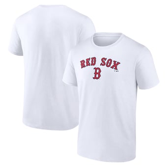 Men's White Boston Red Sox Team Lockup T-Shirt