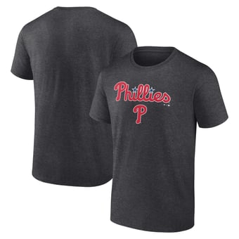 Men's Charcoal Philadelphia Phillies Team Lockup T-Shirt