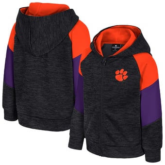 Toddler Colosseum Orange Clemson Tigers Spirit Hollow Full-Zip Hoodie