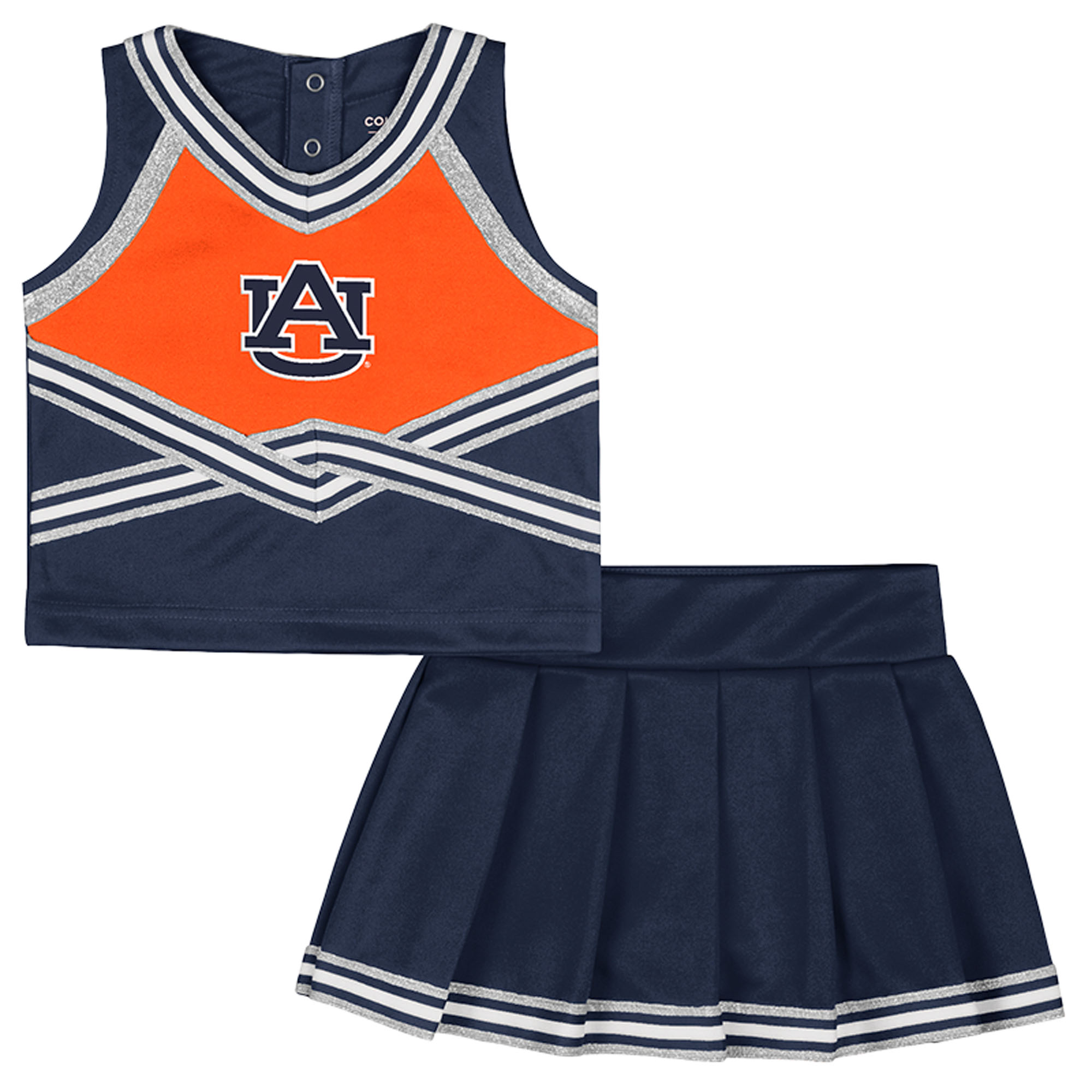 Girls Toddler Colosseum Navy Auburn Tigers Lollipop Park Cheer Two-Piece Set Girls Toddler Colosseum Navy Auburn Tigers Lollipop Park Cheer Two-Piece Set