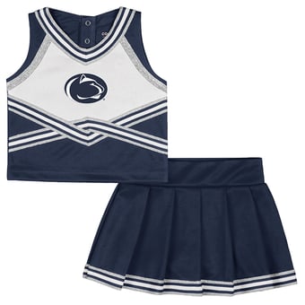 Girls Toddler Colosseum Navy Penn State Nittany Lions Lollipop Park Cheer Two-Piece Set