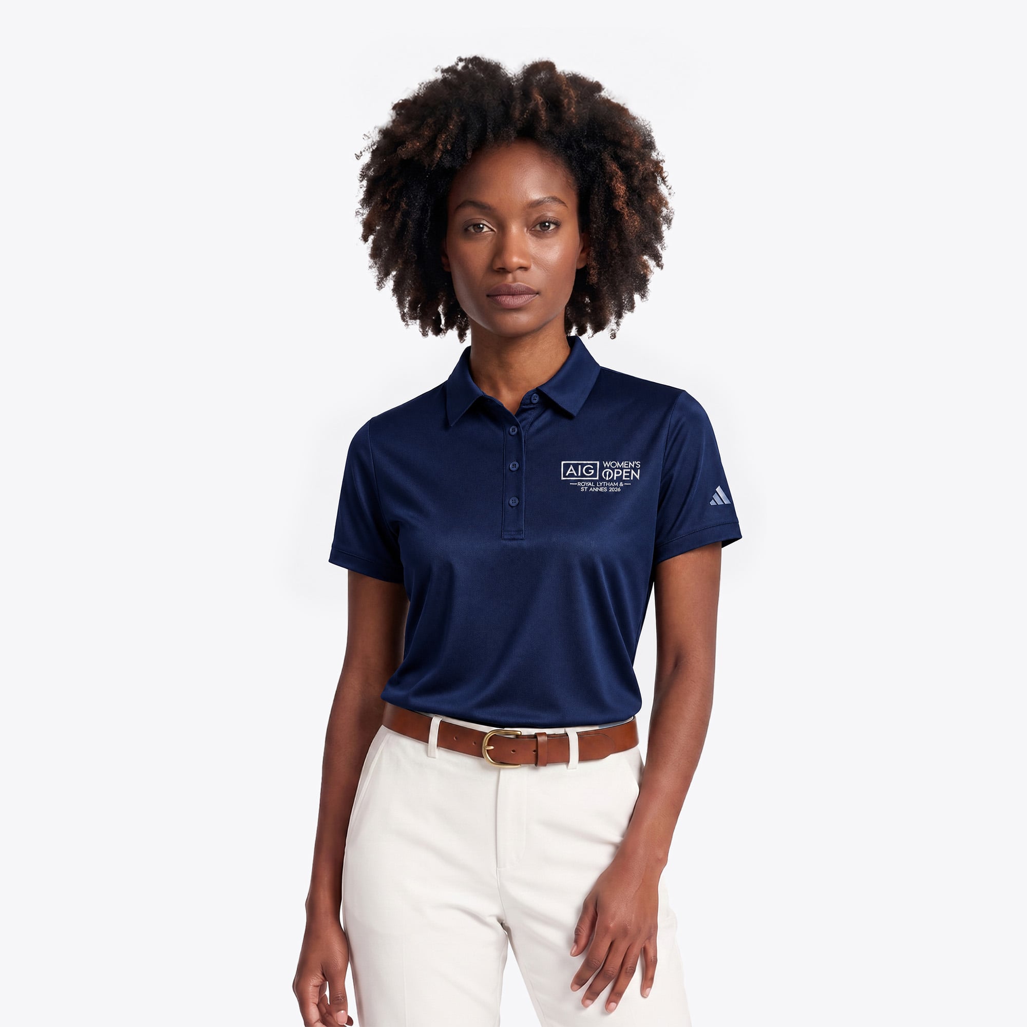Polo AIG Women's Open adidas Ultimate 365 Tour Twistknit - Blu Navy - Donna