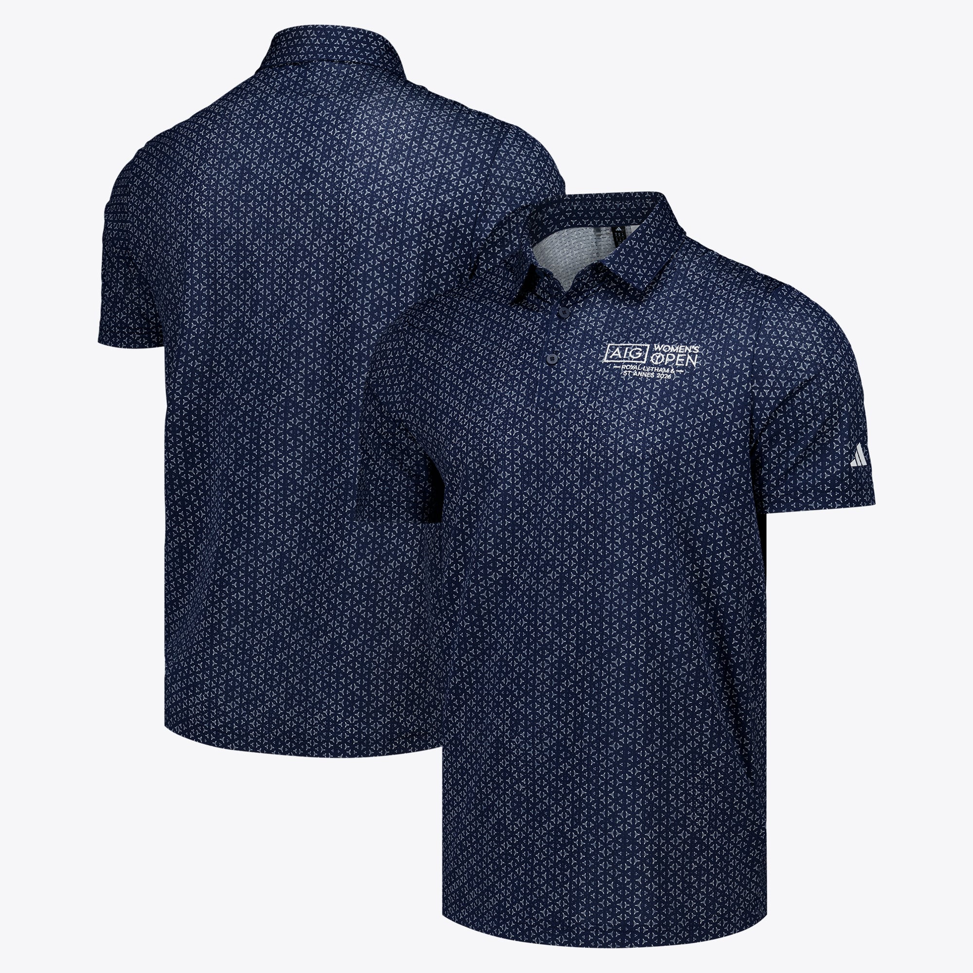 Polo AIG Women's Open Royal Lytham & St Annes 2026 adidas Ultimate365 Print Climacool - Blu Navy