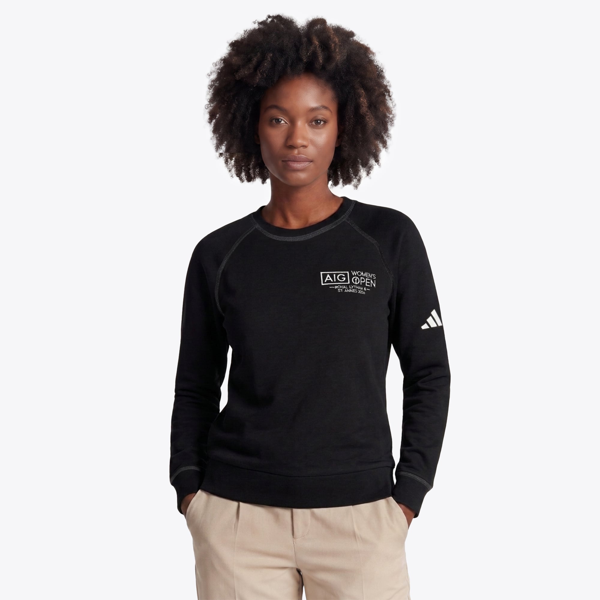 Felpa AIG Women's Open Royal Lytham & St Annes 2026 adidas - Nero - Donna