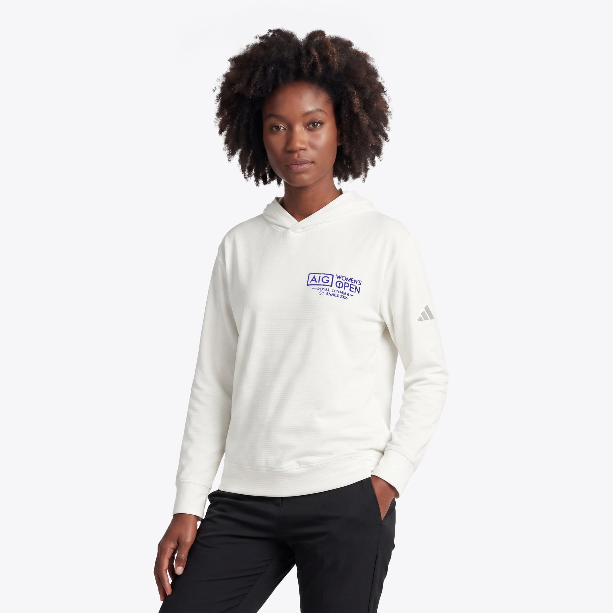 Felpa con cappuccio AIG Women's Open adidas Ultimate365 Elevated - Bianco