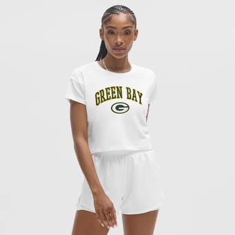 Women's lululemon White Green Bay Packers Cates T-Shirt