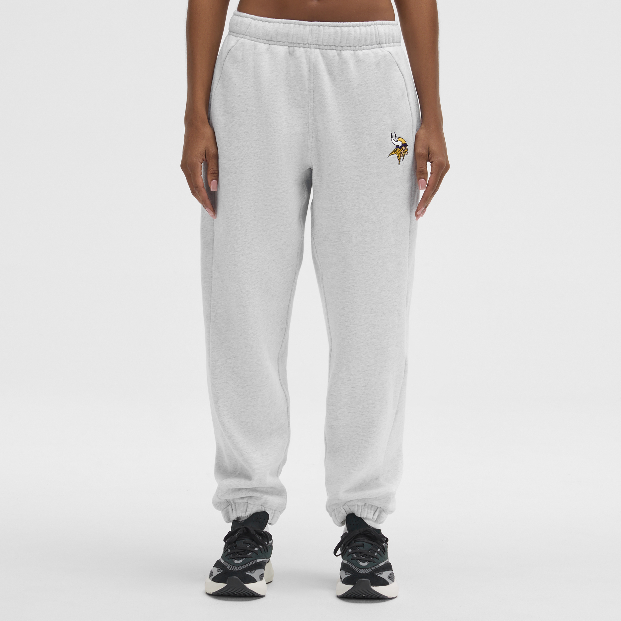 Women's lululemon Heathered Core Ultra Light Grey Minnesota Vikings Scuba Mid-Rise Oversized Jogger