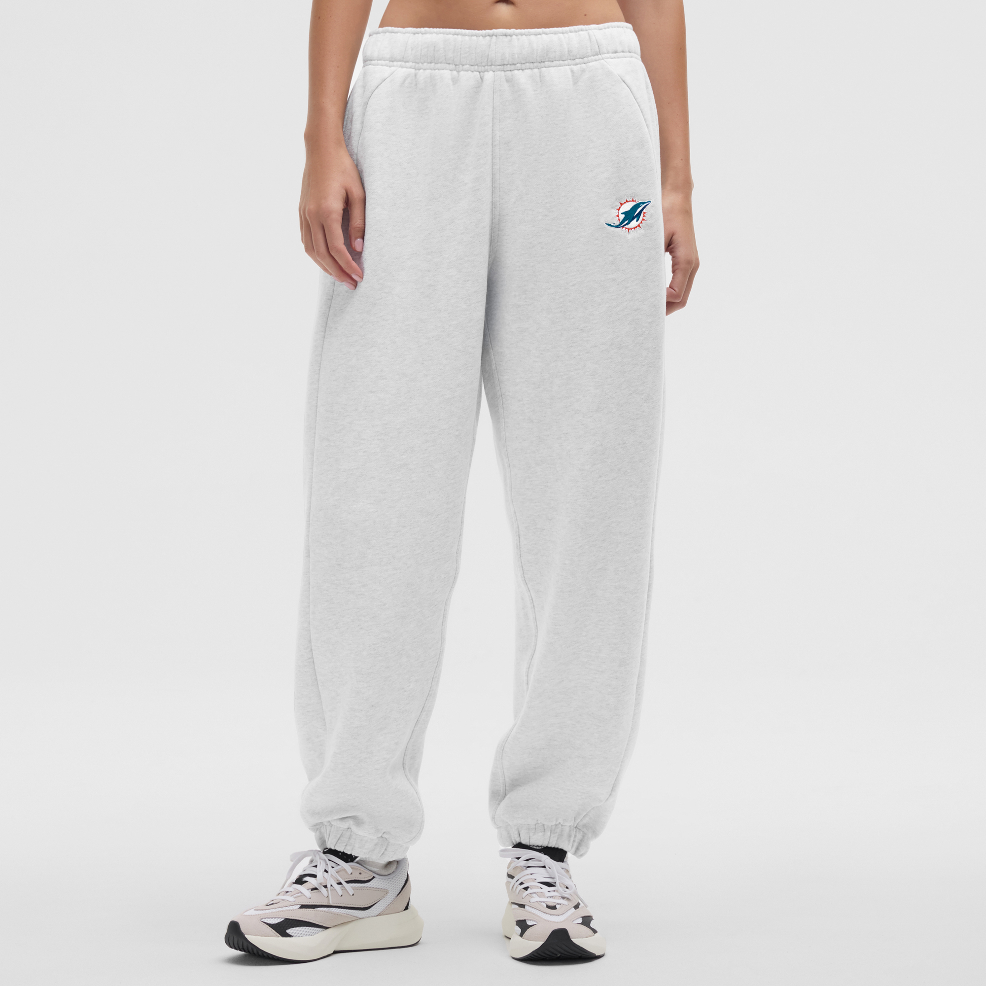 Women's lululemon Heathered Core Ultra Light Grey Miami Dolphins Scuba Mid-Rise Oversized Jogger
