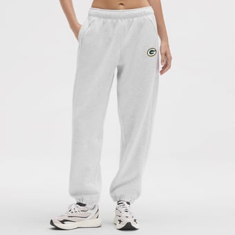 Women's lululemon Heathered Core Ultra Light Grey Green Bay Packers Scuba Mid-Rise Oversized Jogger